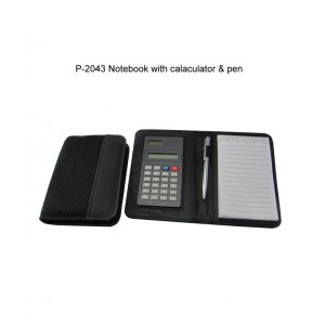 Notebook with Calculator and Pen